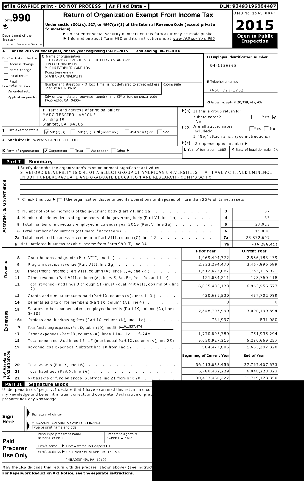 Return of Organization Exempt from Income