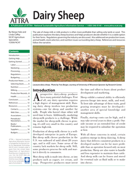 Dairy Sheep a Publication of ATTRA - National Sustainable Agriculture Information Service • 1-800-346-9140 •