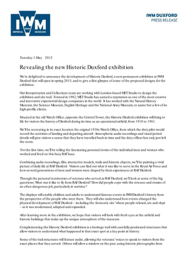 PRESS RELEASE Announcing Historic Duxford