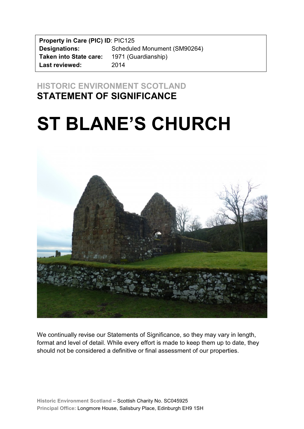 St Blane's Church