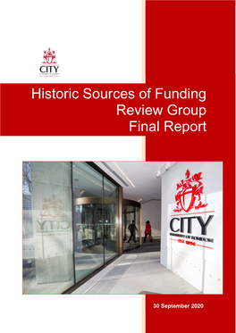 Historic Sources of Funding Review Group Final Report