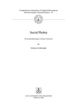 Social Phobia