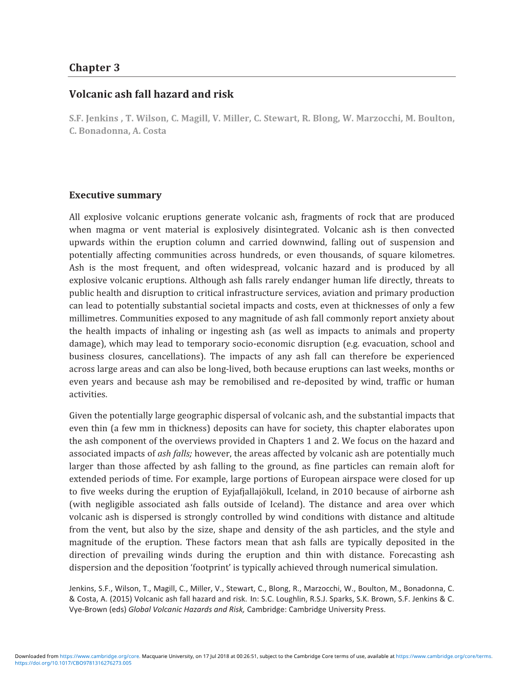 Chapter 3 Volcanic Ash Fall Hazard And Risk - DocsLib