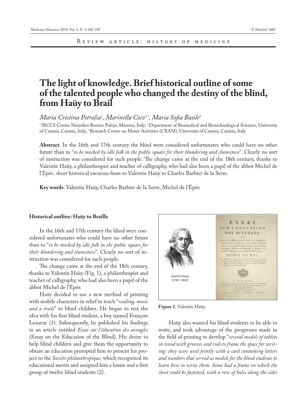 The Light of Knowledge. Brief Historical Outline of Some of the Talented