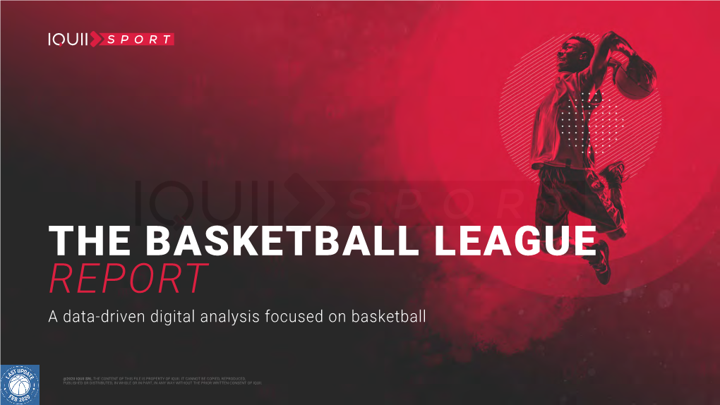 THE BASKETBALL LEAGUE REPORT a Data-Driven Digital Analysis Focused on Basketball