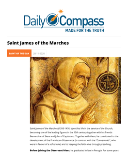 Saint James of the Marches