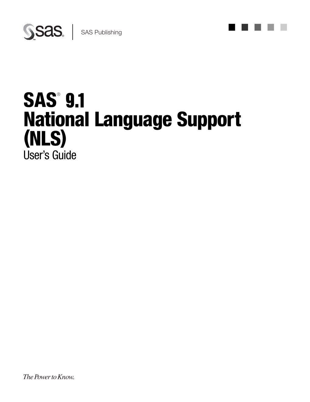 SAS 9.1 National Language Support (NLS) User's Guide