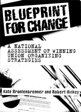 A National Assessment of Winning Union Organizing Strategies ^\1\1~J
