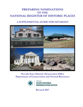 Nevada SHPO: Guide to the NRHP