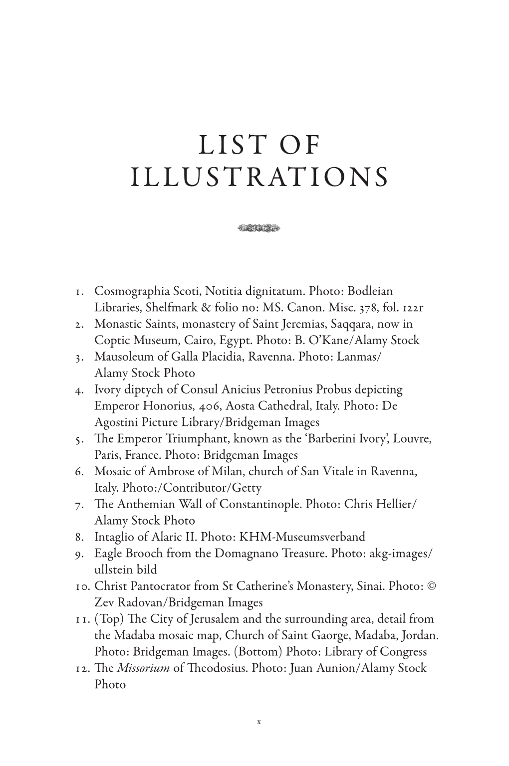 List of Illustrations