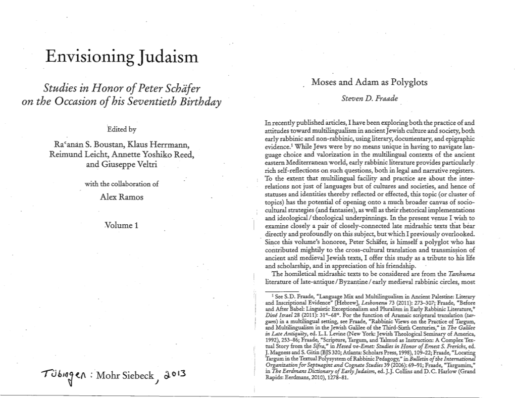 Envisioning Judaism