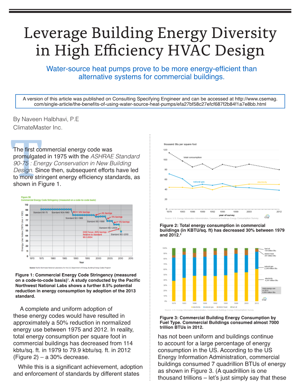 Leverage Building Energy Diversity in High Efficiency HVAC Design