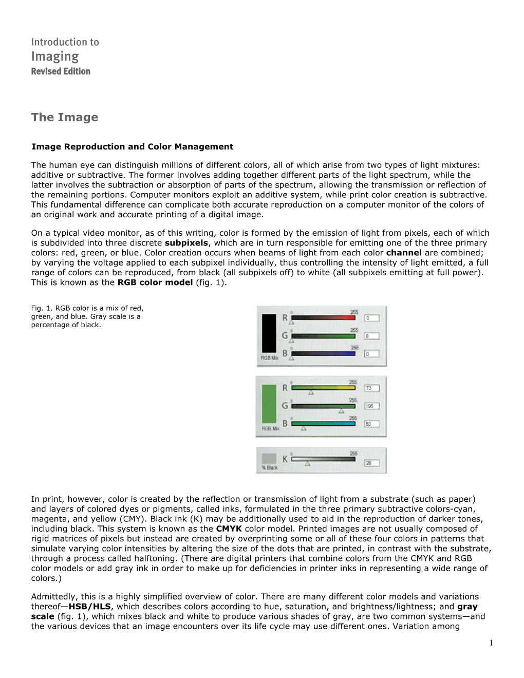 Introduction to Imaging