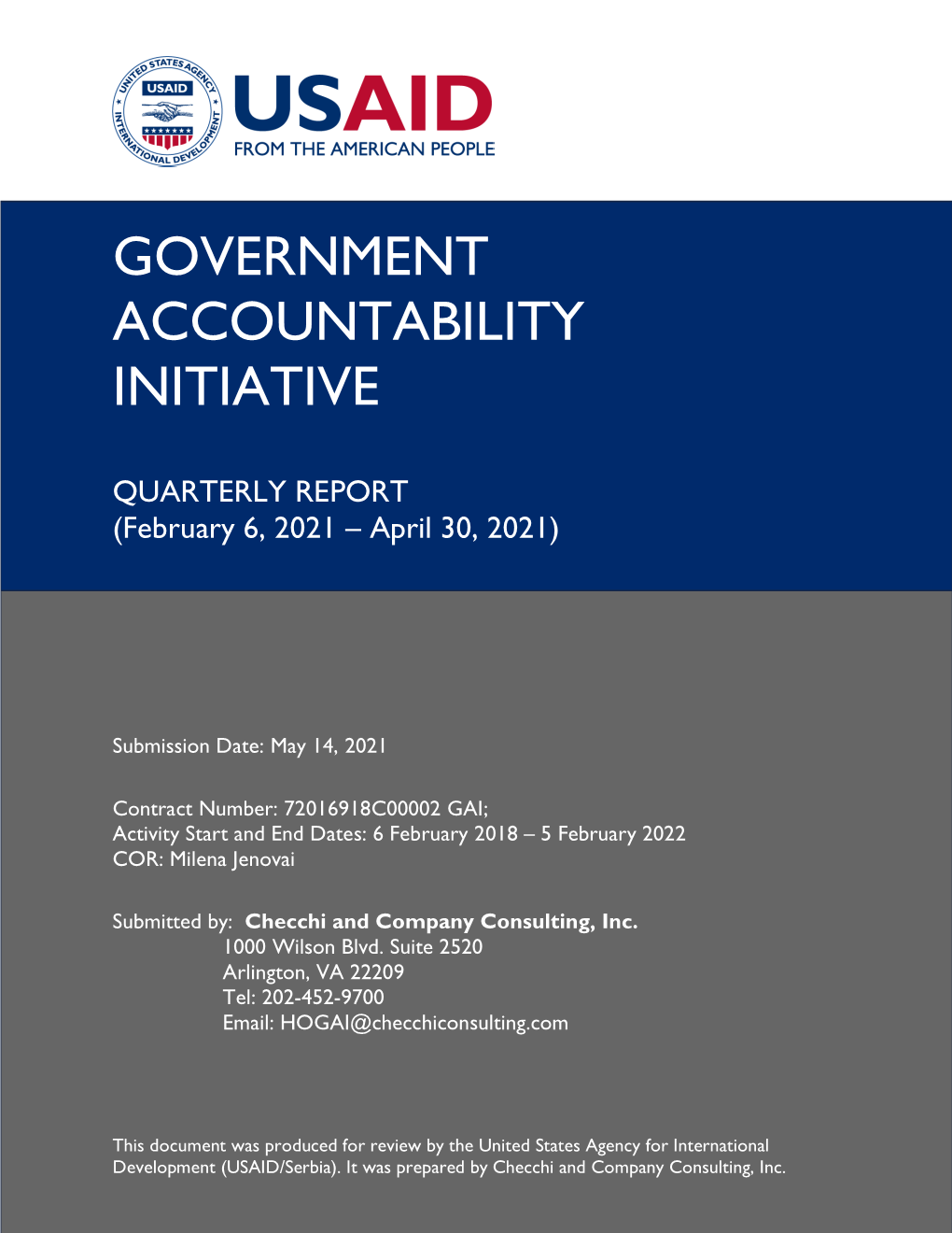 Government Accountability Initiative