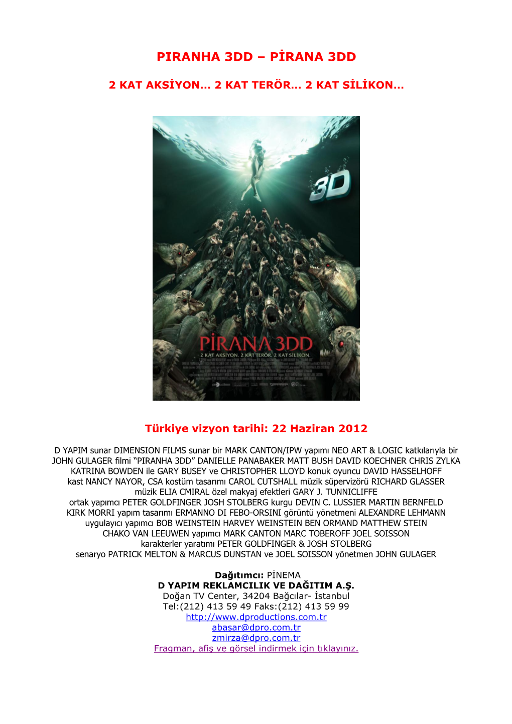 Piranha 3Dd – Pġrana 3Dd