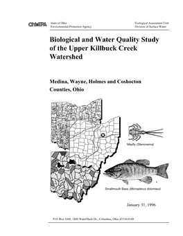 Biological and Water Quality Study of the Upper Killbuck Creek Watershed