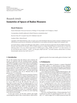 Isometries of Spaces of Radon Measures