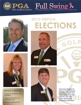 Messages from NEPGA Officer Candidates Inaugural Avidia Bank