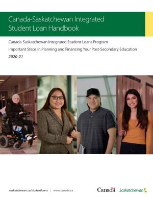 2020-21 Canada-Saskatchewan Integrated Student Loan Handbook