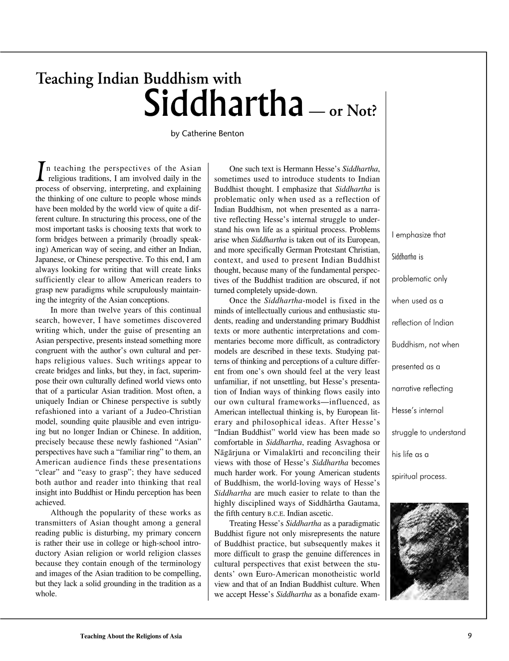 A Symposium on Hermann Hesse's Siddhartha