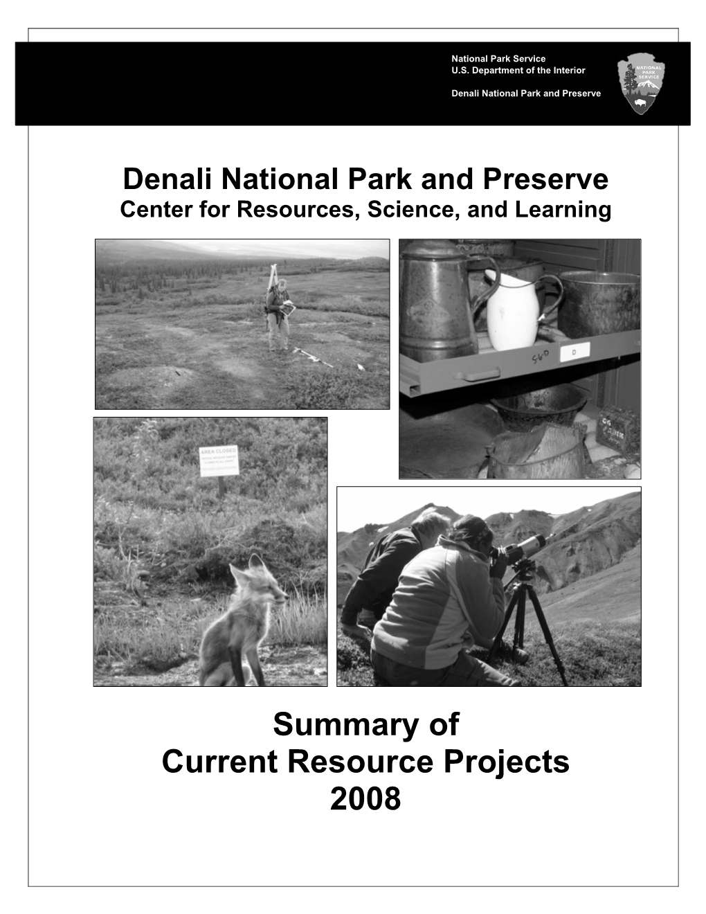 Summary of Current Resource Projects 2008