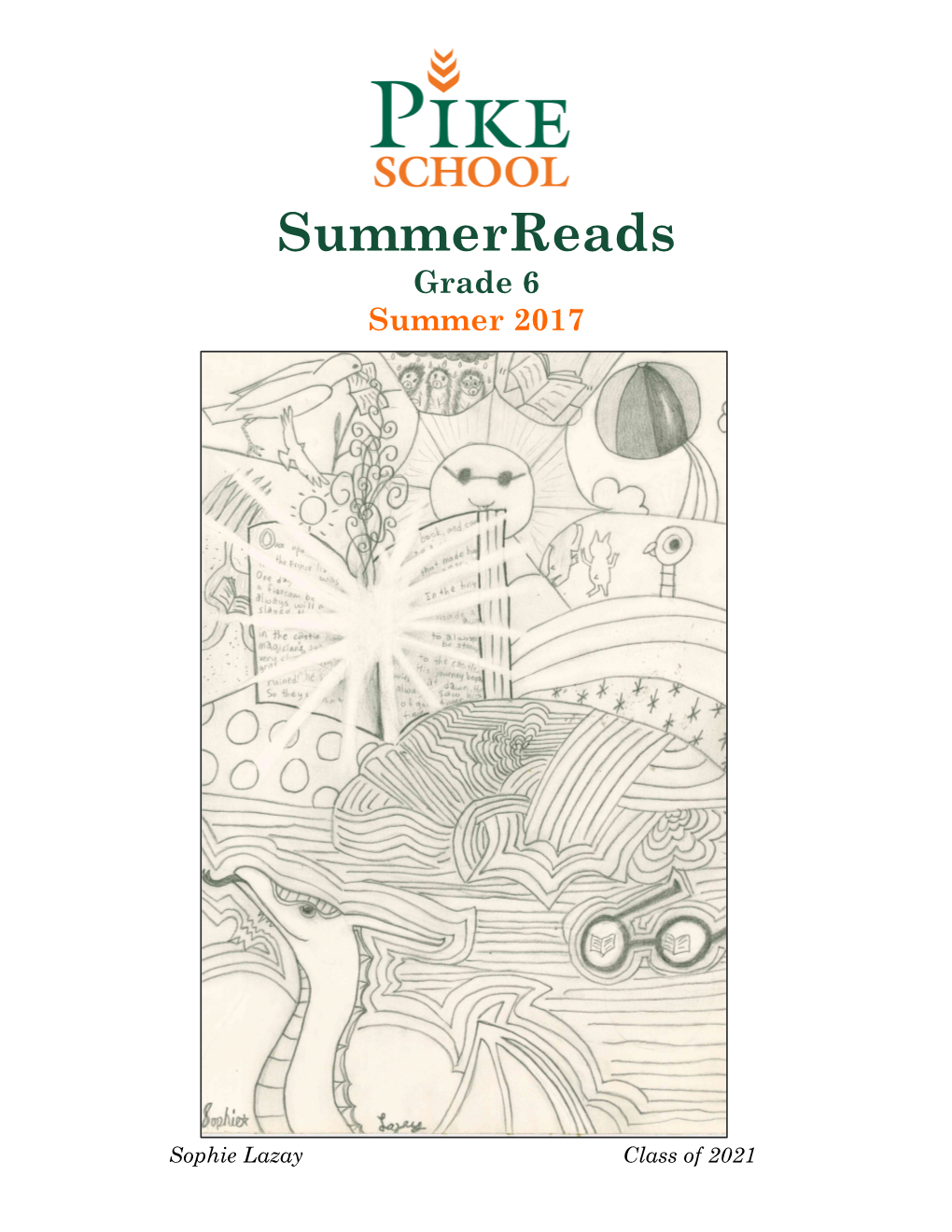 Summerreads Grade 6 Summer 2017