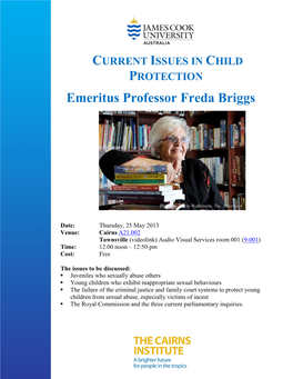 Emeritus Professor Freda Briggs