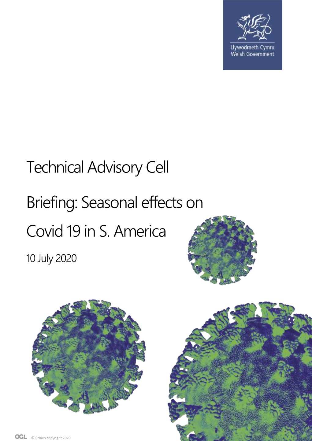 Technical Advisory Cell Briefing: Seasonal Effects on Covid 19 in S