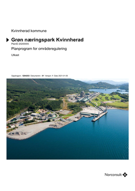 Grøn Næringspark Kvinnherad Planid 20200005 Planprogram for Områderegulering