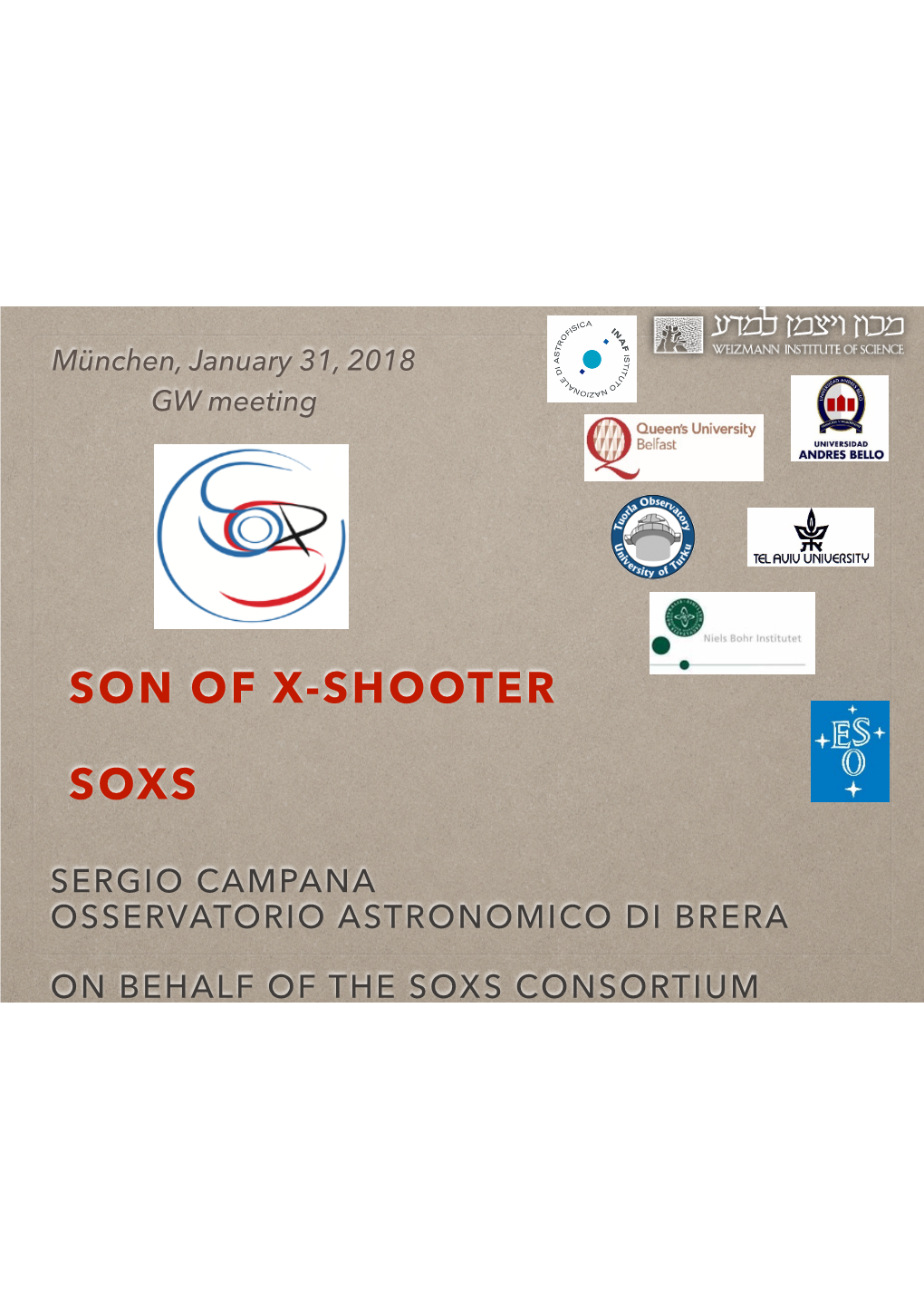 Son of X-Shooter Soxs