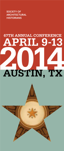 67Th ANNUAL CONFERENCE APRIL 9-13 Austin, Tx Annual Conference Sponsors