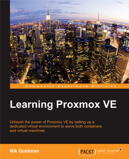 Learning Proxmox VE Learning Proxmox VE