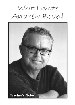 What I Wrote by Andrew Bovell