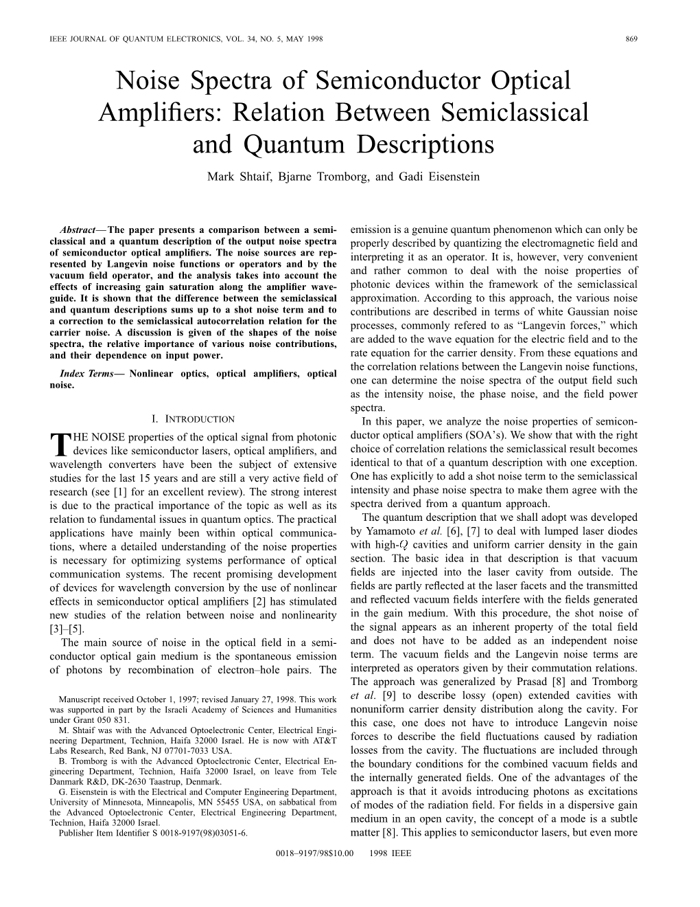 Noise Spectra of Semiconductor Optical Amplifiers: Relation