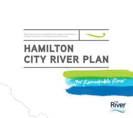 HAMILTON CITY RIVER PLAN CONTENTS Mayor’S Introduction