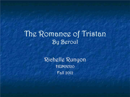 The Romance of Tristan by Beroul