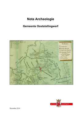 Nota Archeologie Ooststellingwerf December 2014