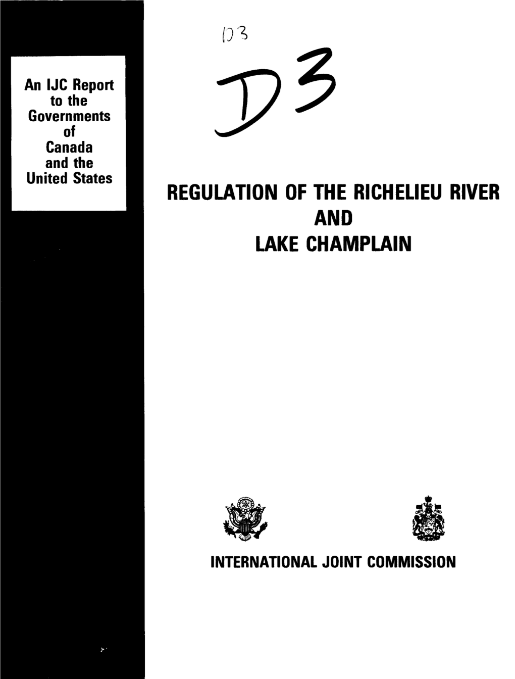 Regulation of the Richelieu River and Lake Champlain