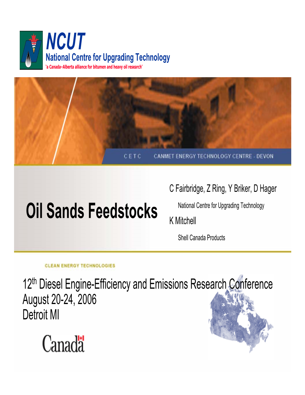 Oil Sands Feedstocks K Mitchell