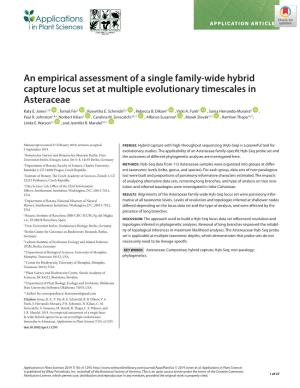 An Empirical Assessment of a Single Family‐Wide Hybrid Capture Locus