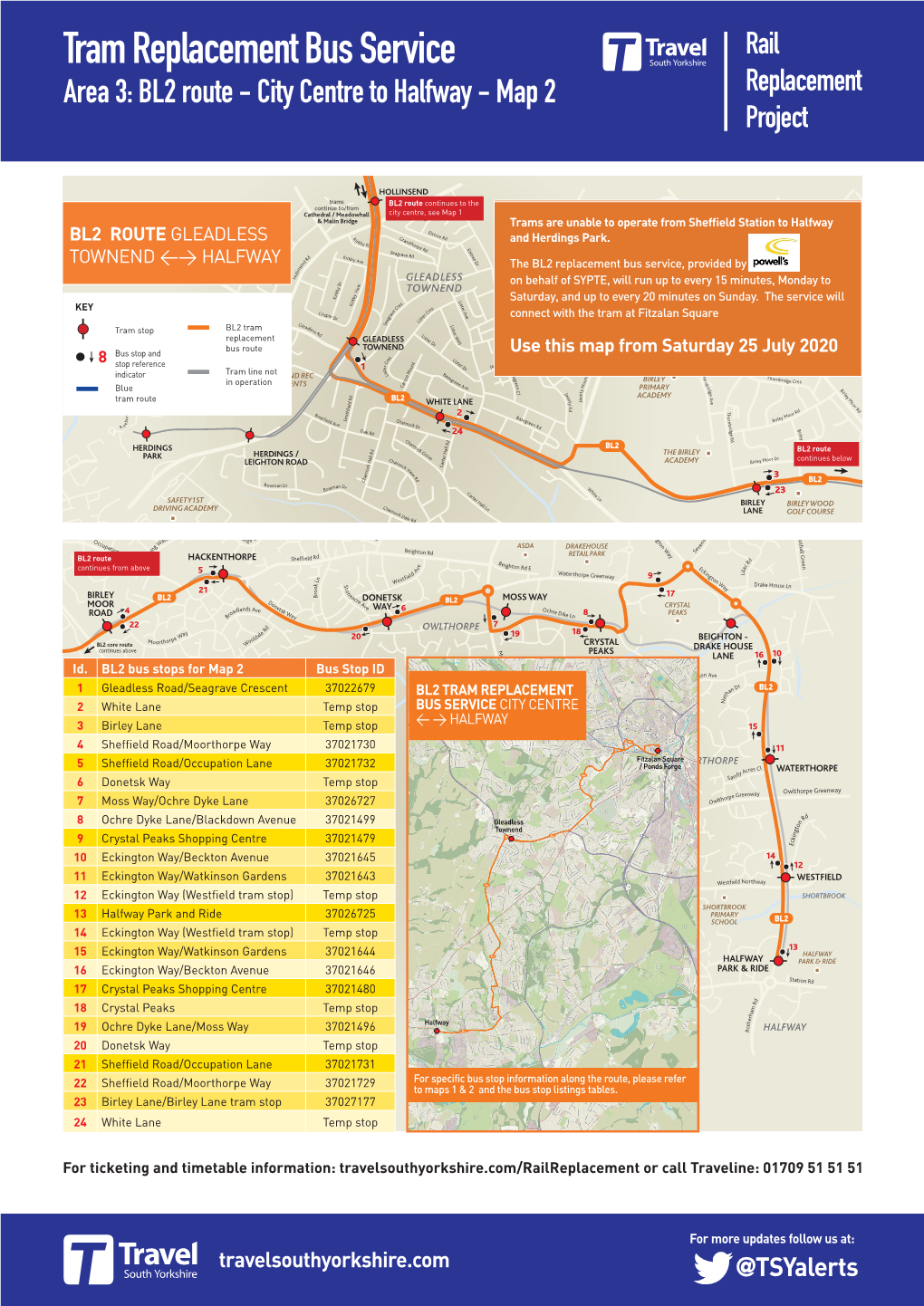 27380 Supertram Rail Replacement Project A3 Poster City Gleadless To