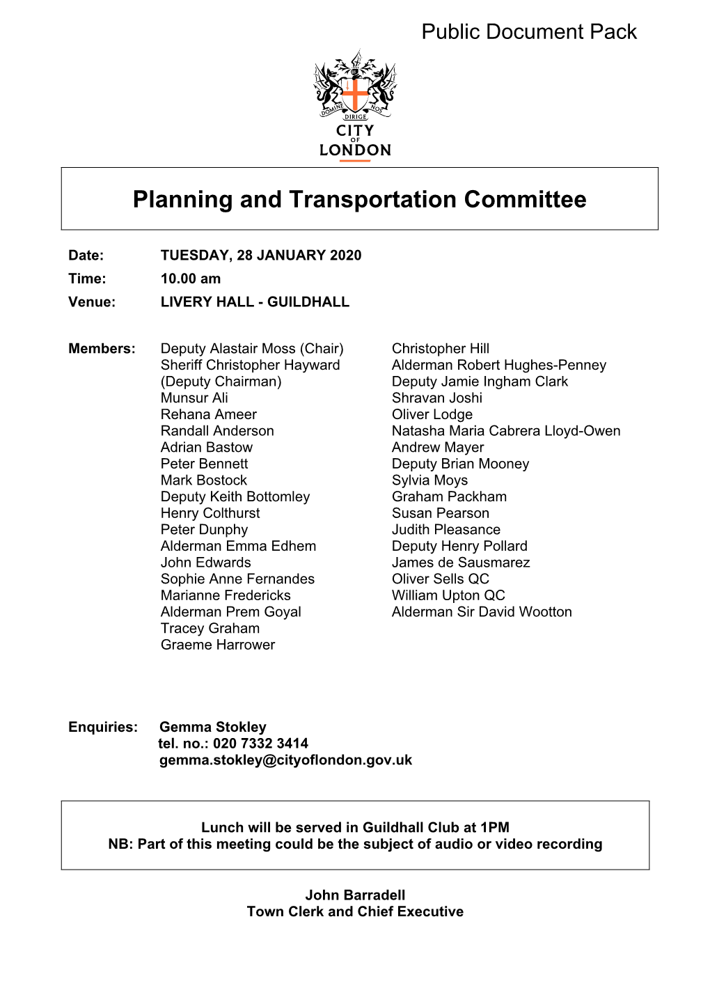 (Public Pack)Agenda Document for Planning and Transportation