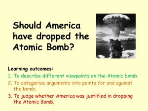 Should America Have Dropped the Atomic Bomb?
