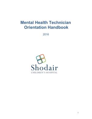 Mental Health Technician Orientation Handbook