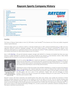 Raycom Sports Company History