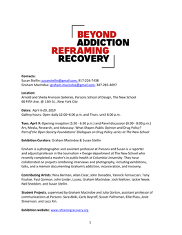 Beyond Addiction, Reframing Recovery