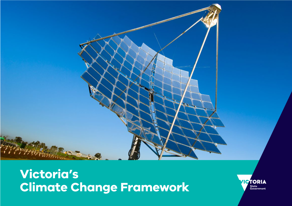 Victoria's Climate Change Framework