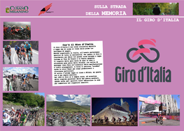 Sulla Strada Della Memoria Il Giro D'italia