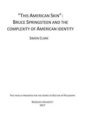 Bruce Springsteen and the Complexity of American Identity