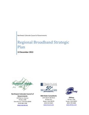 Regional Broadband Strategic Plan